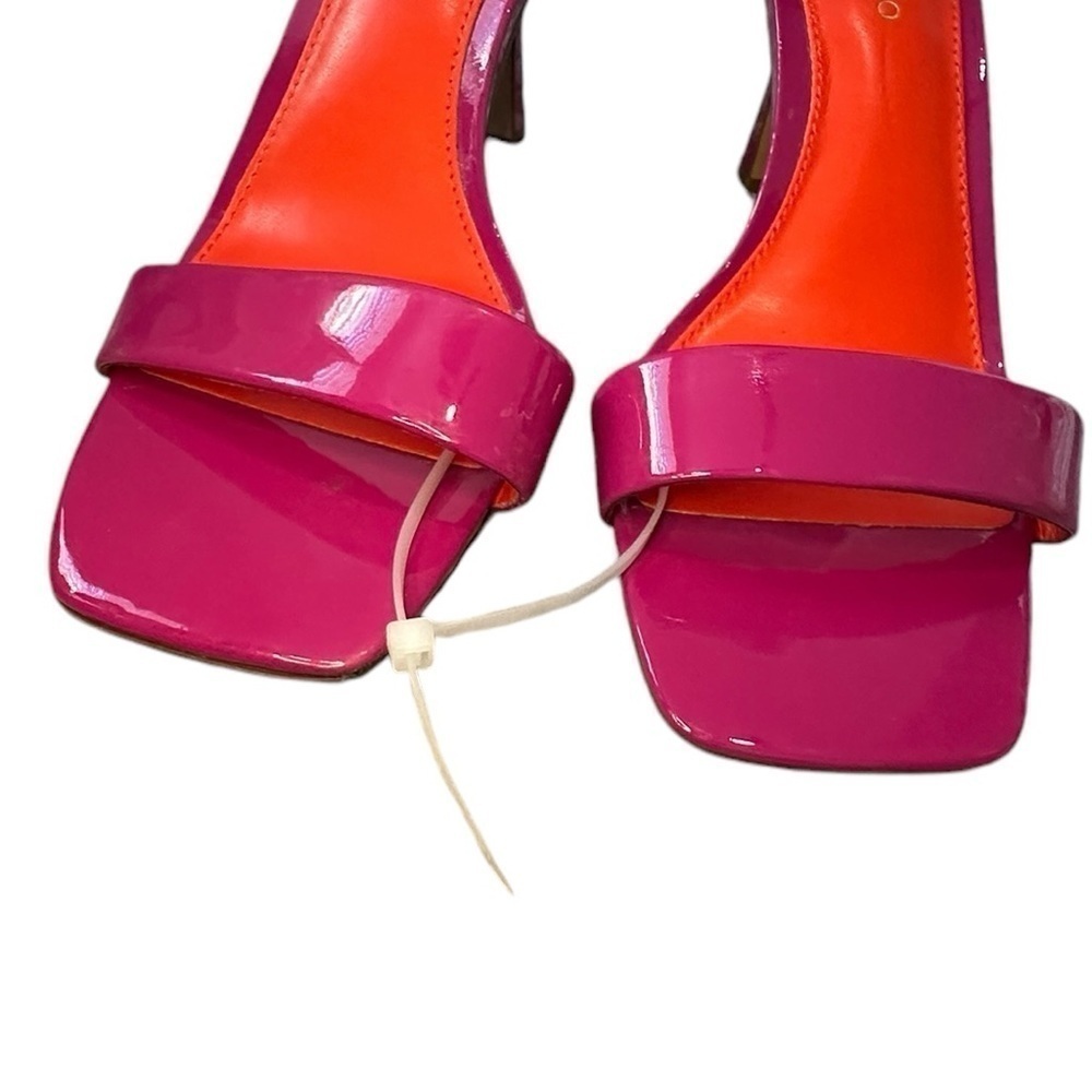 NEW Vince Camuto Enella Barbie Pink Patent Heels | Strappy Sandal | Size 5.5 - Picture 5 of 8